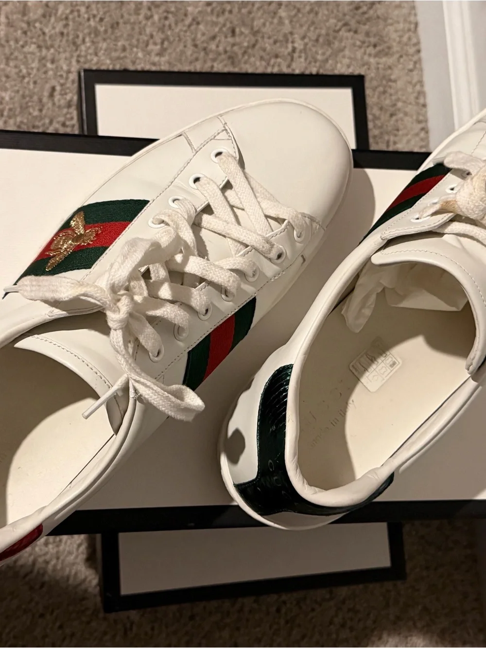 Gucci Ace embroidered bee sneakers